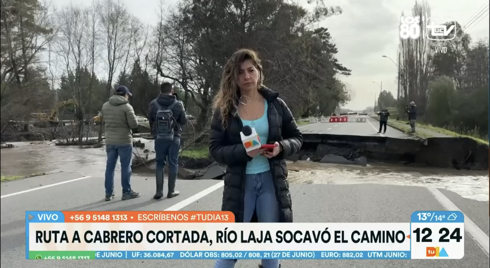 Desborde del Río Laja dejó enorme socavón de 6 metros