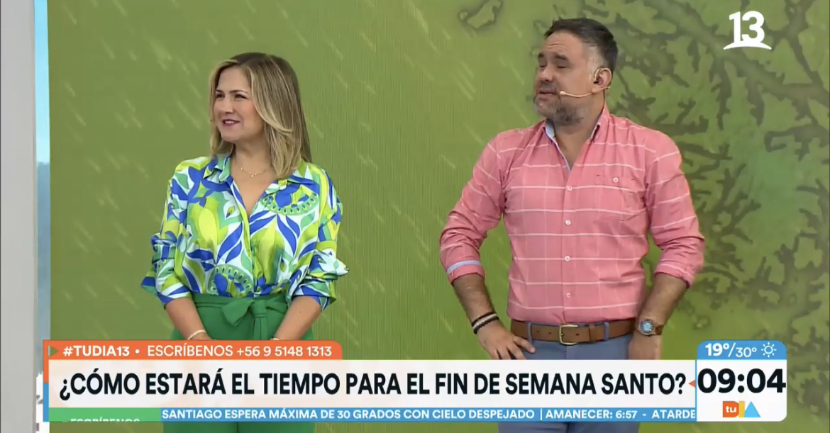 Michelle y Gianfranco revelaron las condiciones del tiempo para el fin de semana santo