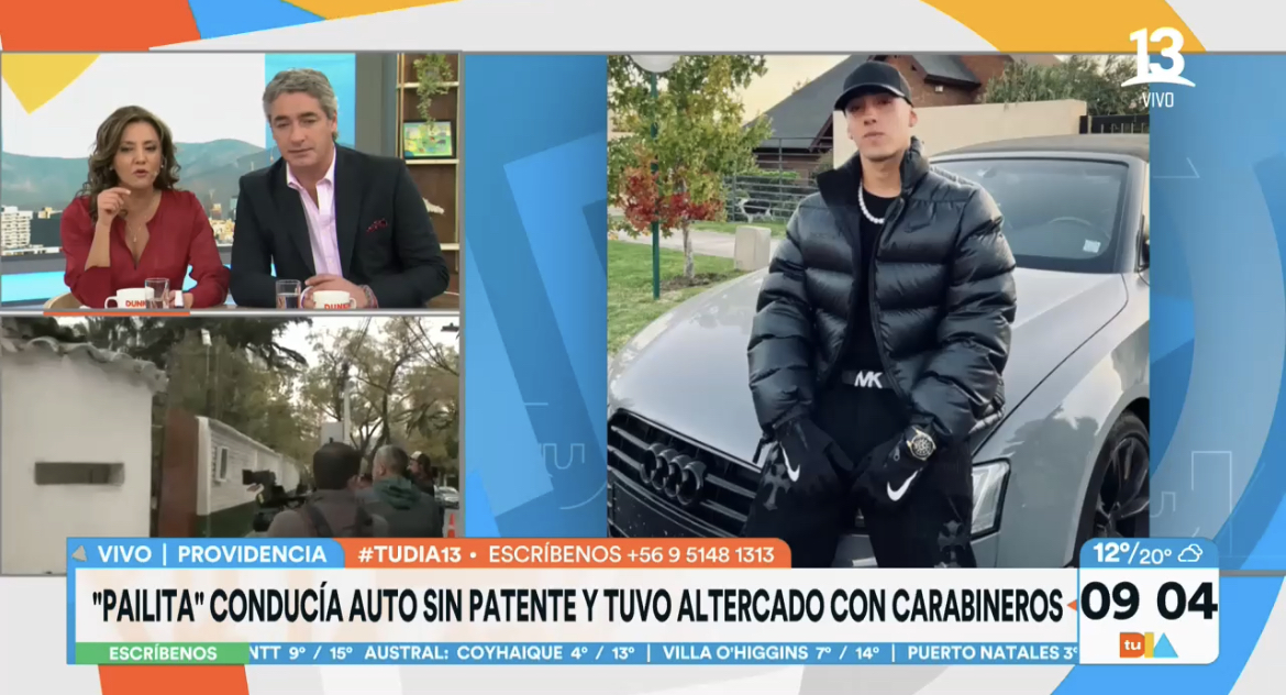 Pailita fue detenido tras altercado con Carabineros