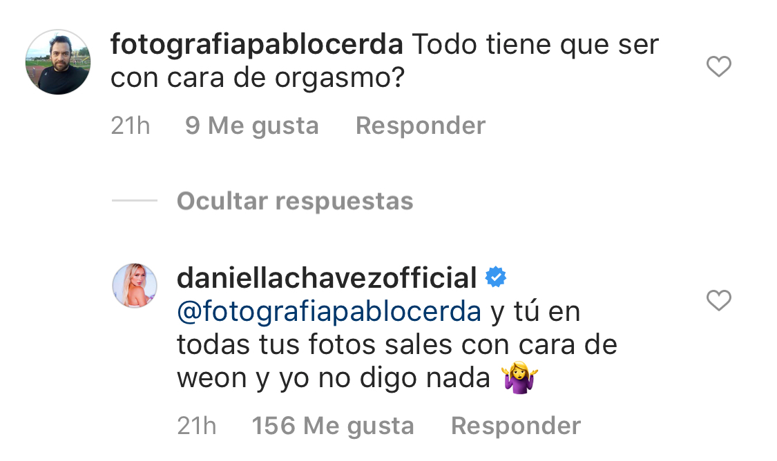 “Con cara de…”: Daniella Chávez destruye a seguidor que la criticó