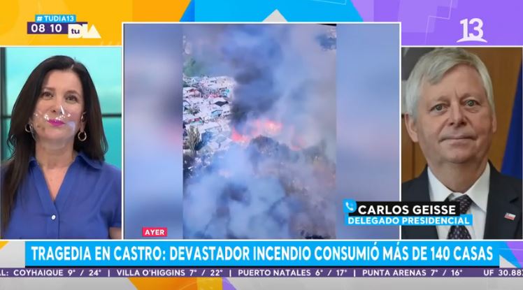 Tragedia en Castro: Devastador incendio consumió más de 140 casas