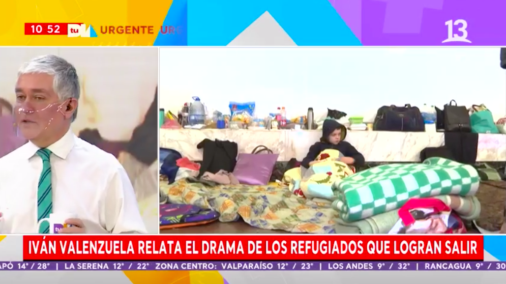 Iván Valenzuela relató dramática situación de refugiados de Ucrania