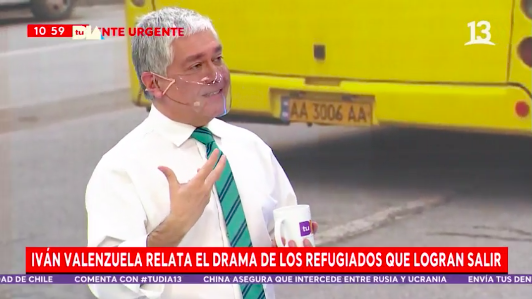 Iván Valenzuela relató dramática situación de refugiados de Ucrania