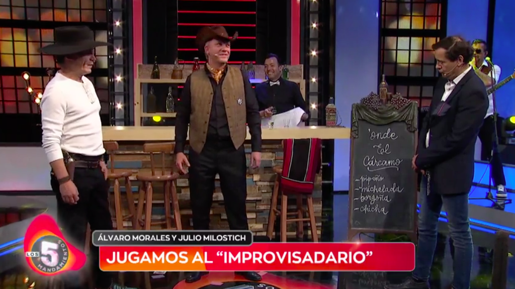 Álvaro Morales y Julio Milostich revivieron a sus personajes en el “Improvisadario”