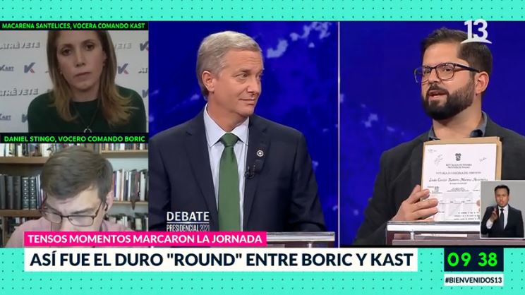 Debate presidencial: Kast desafió a Boric a realizarse un test de drogas