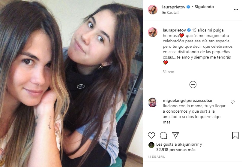 “Iguales”: Laura Prieto impacta con foto junto a hija de 15 años