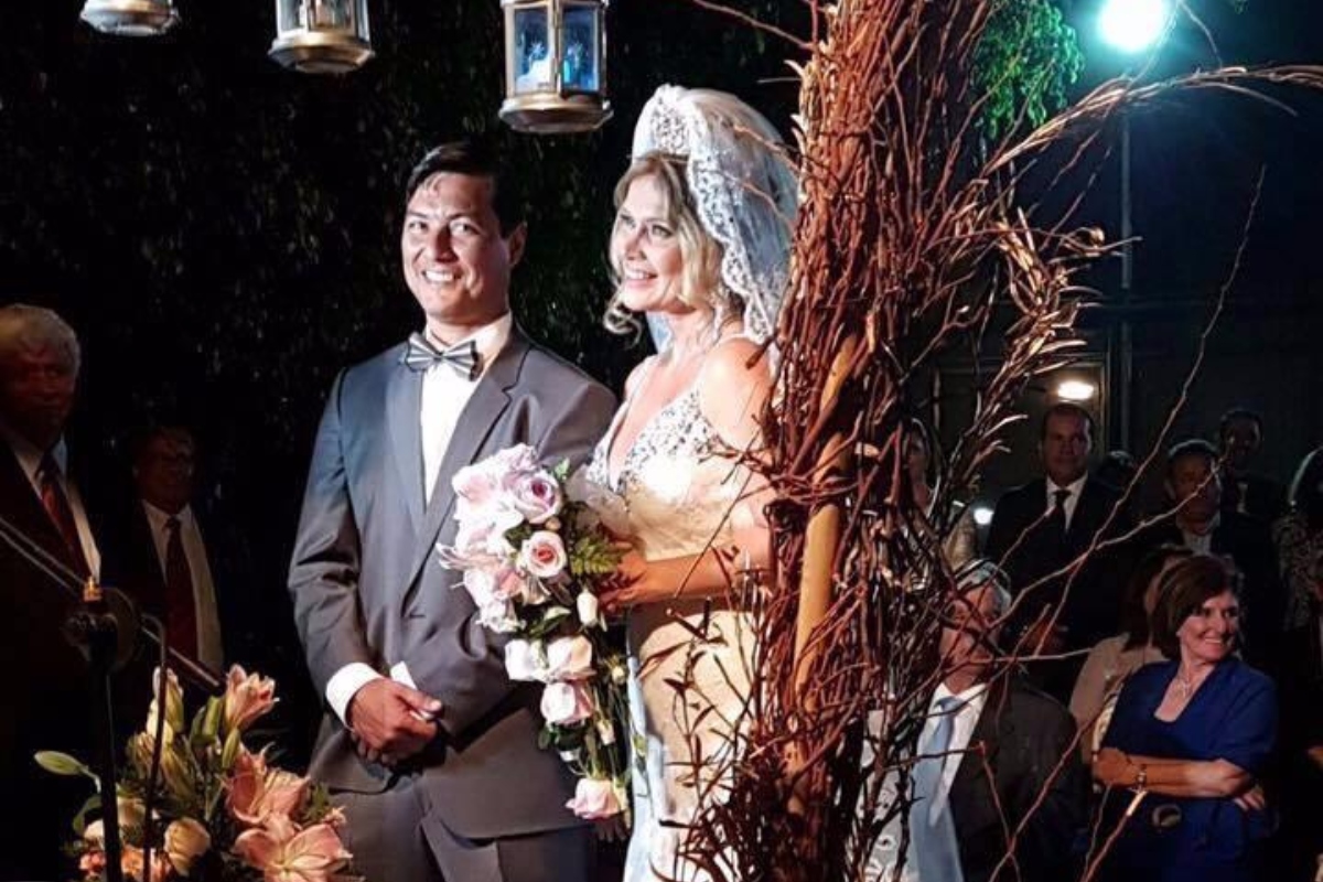 Lissette Sierra en su matrimonio