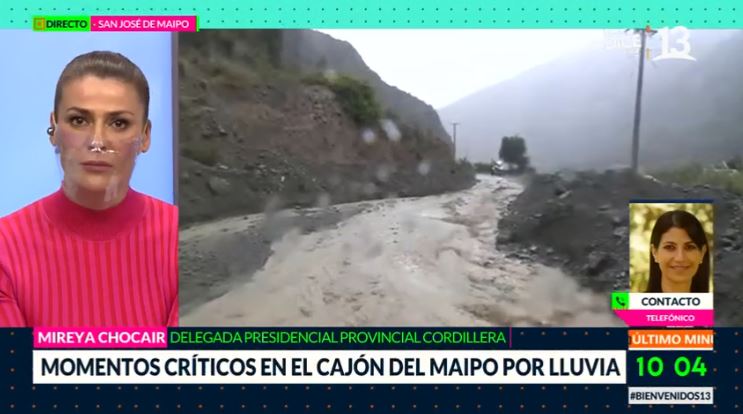 Lluvia inunda ruta a Embalse El Yeso