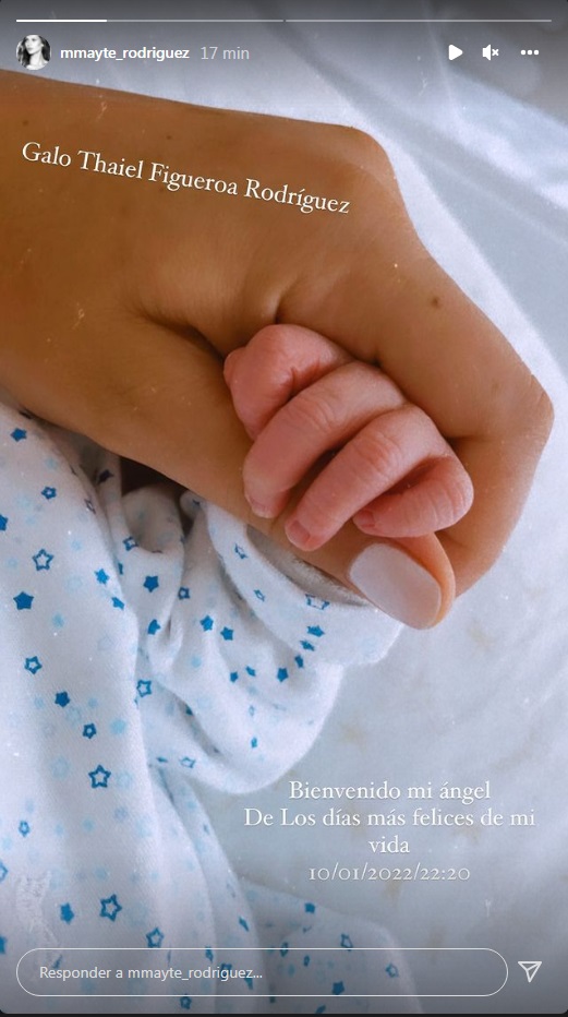 Mayte Rodríguez publica la primera imagen de su bebé