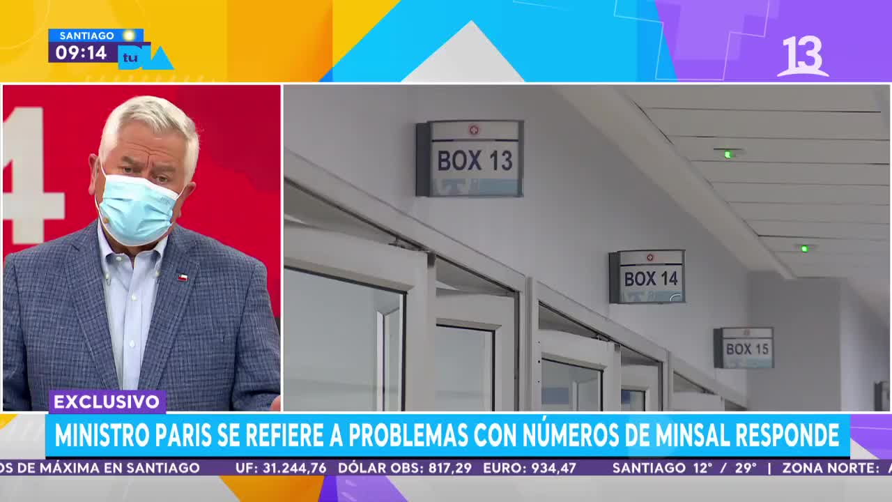 Ministro Paris se refirió a complejo momento de la pandemia ante alza de contagios