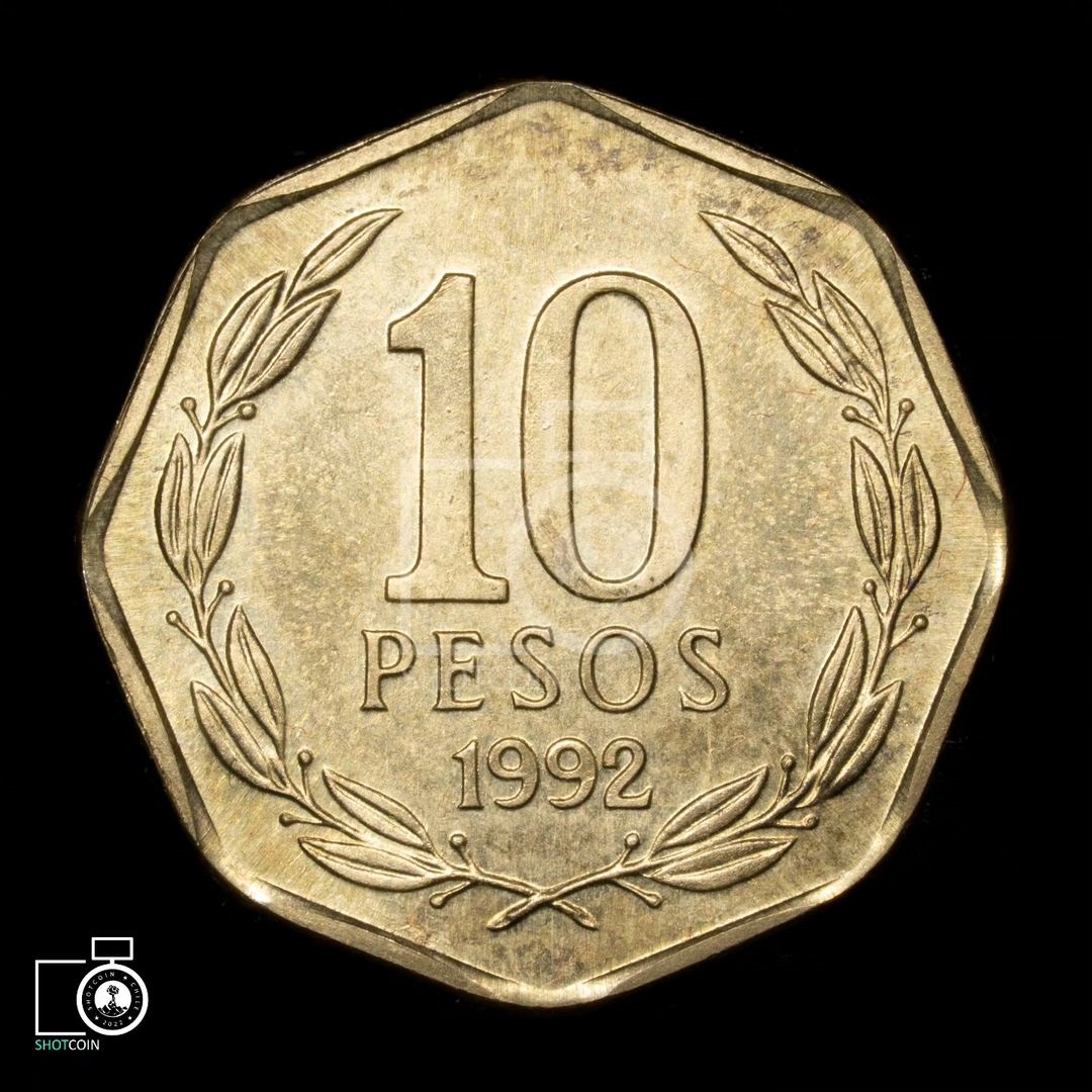 Moneda de $10 octogonal