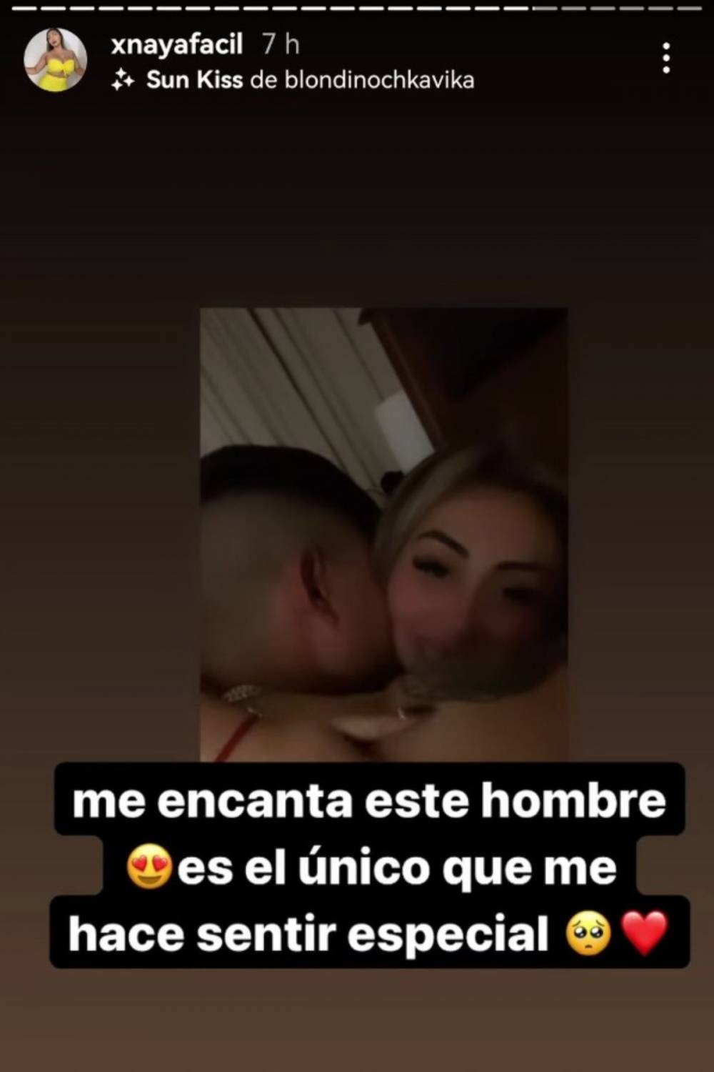 naya facil pareja La querida La influencer dejó con la boca abierta a sus seguidores.