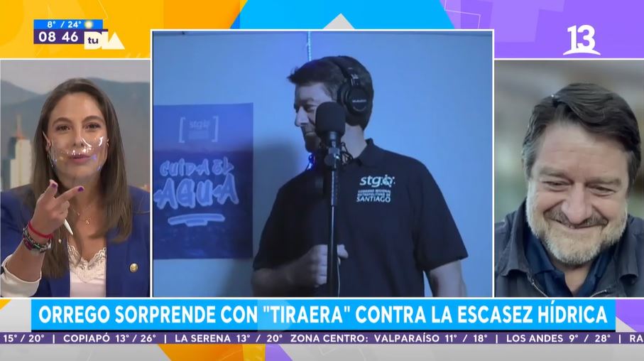 Gobernador Orrego sorprende con rap contra la escasez hídrica