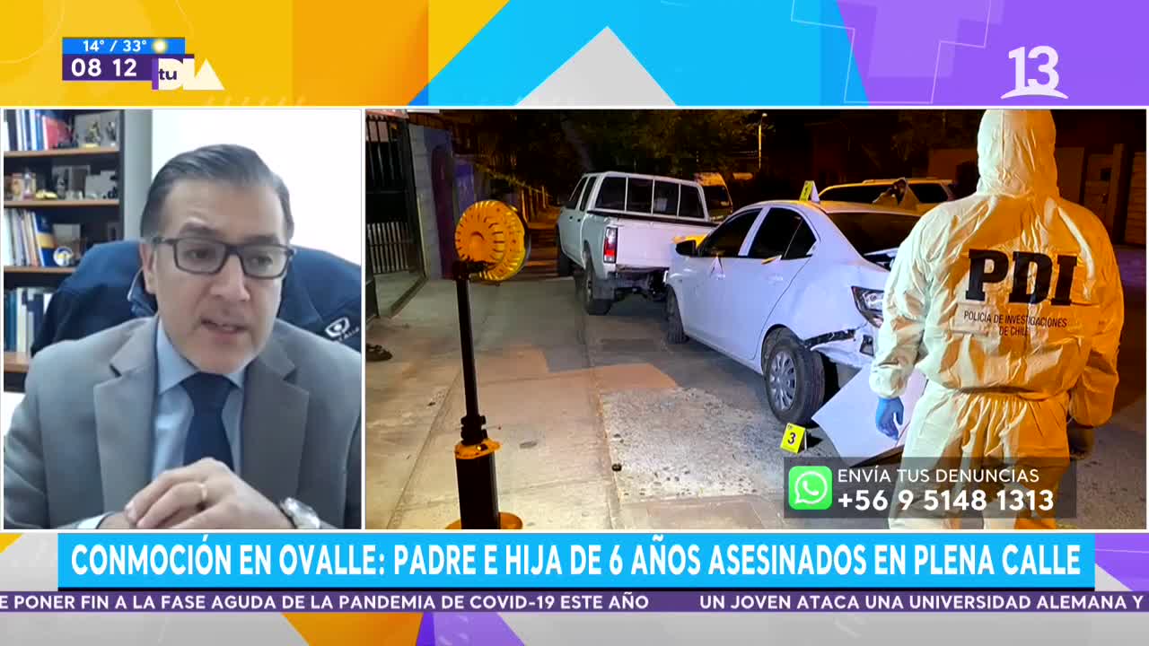 Conmoción en Ovalle: Padre e hija de 6 años asesinados en plena calle