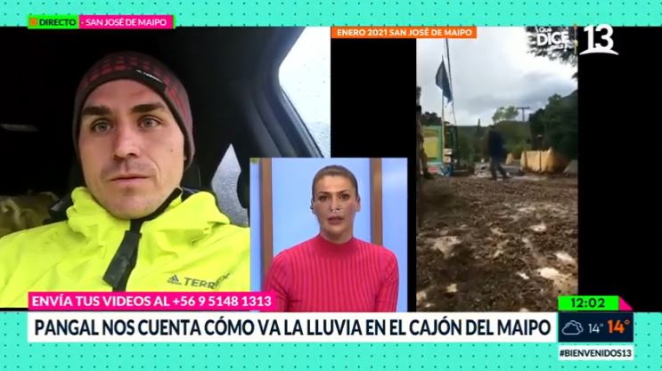 Pangal Andrade por lluvias en el Cajón del Maipo: “Estamos tranquilos y preparados”