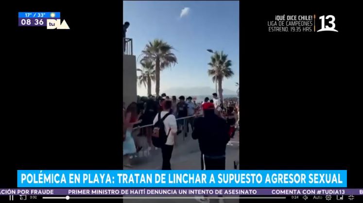 Polémica en playa: Tratan de linchar a supuesto agresor sexual