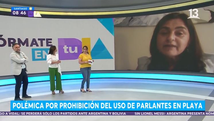 Polémica por prohibición del uso de parlantes en playa