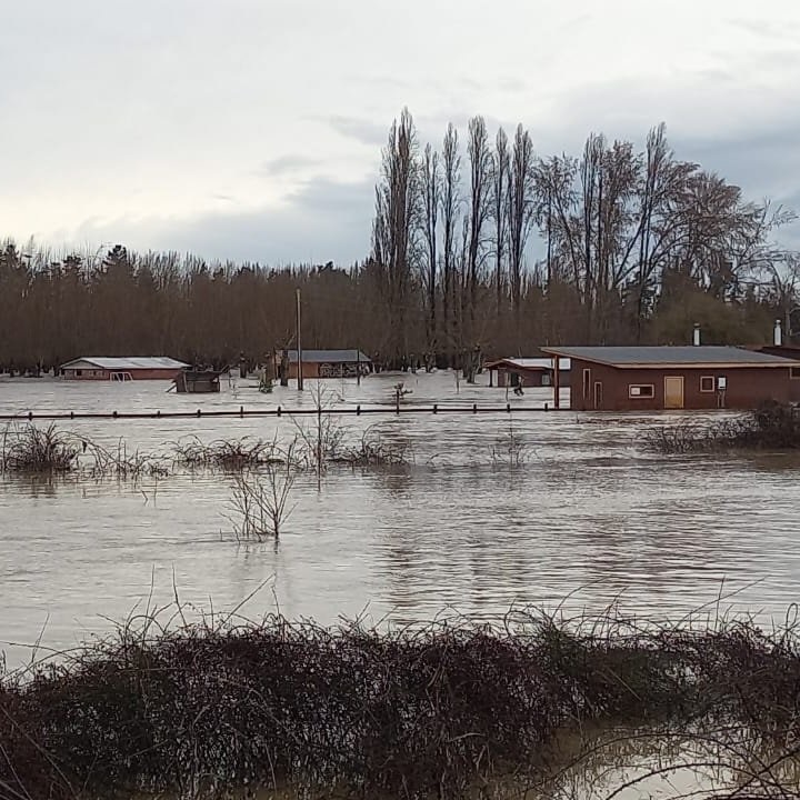 Crecida del Río Laja - InfoChile Twitter