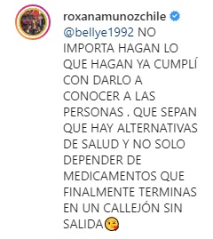 Roxana Muñoz responde a los críticos de su ayuno de 3 semanas