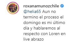 Roxana Muñoz responde a los críticos de su ayuno de 3 semanas