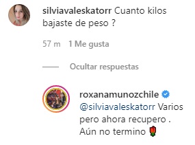 Roxana Muñoz responde a los críticos de su ayuno de 3 semanas