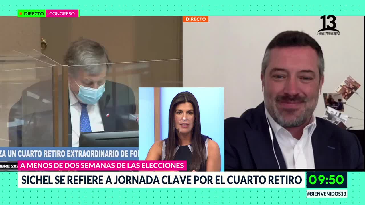 Sichel se refirió a jornada clave en votación por cuarto retiro