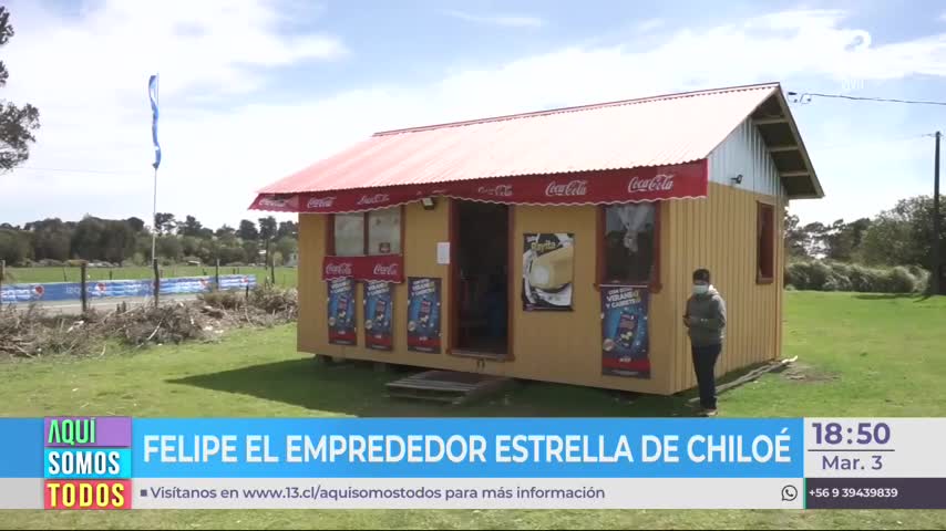 Joven de 16 años tiene su propio almacén en Chiloé