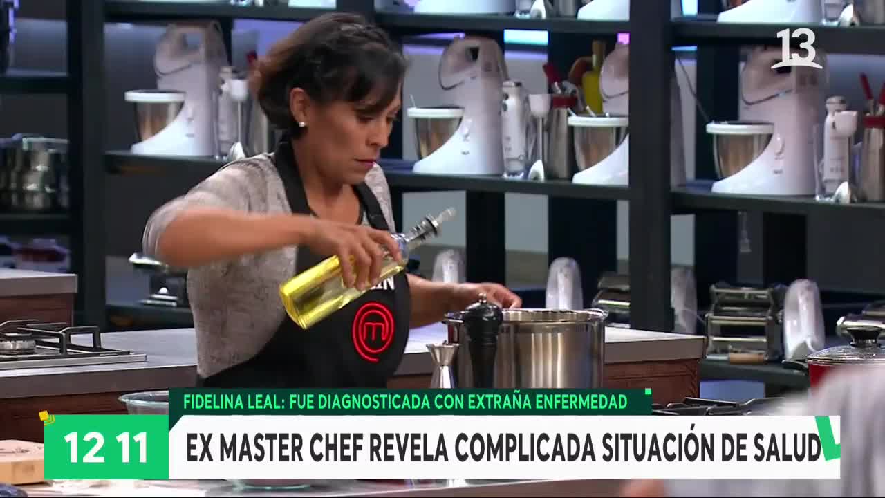 Fidelina de MasterChef teme no volver a cocinar tras infarto medular