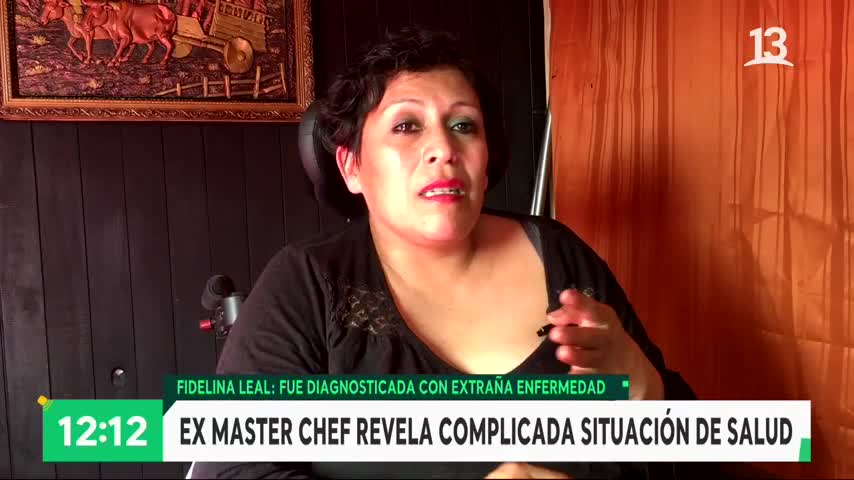 Fidelina de MasterChef teme no volver a cocinar tras infarto medular