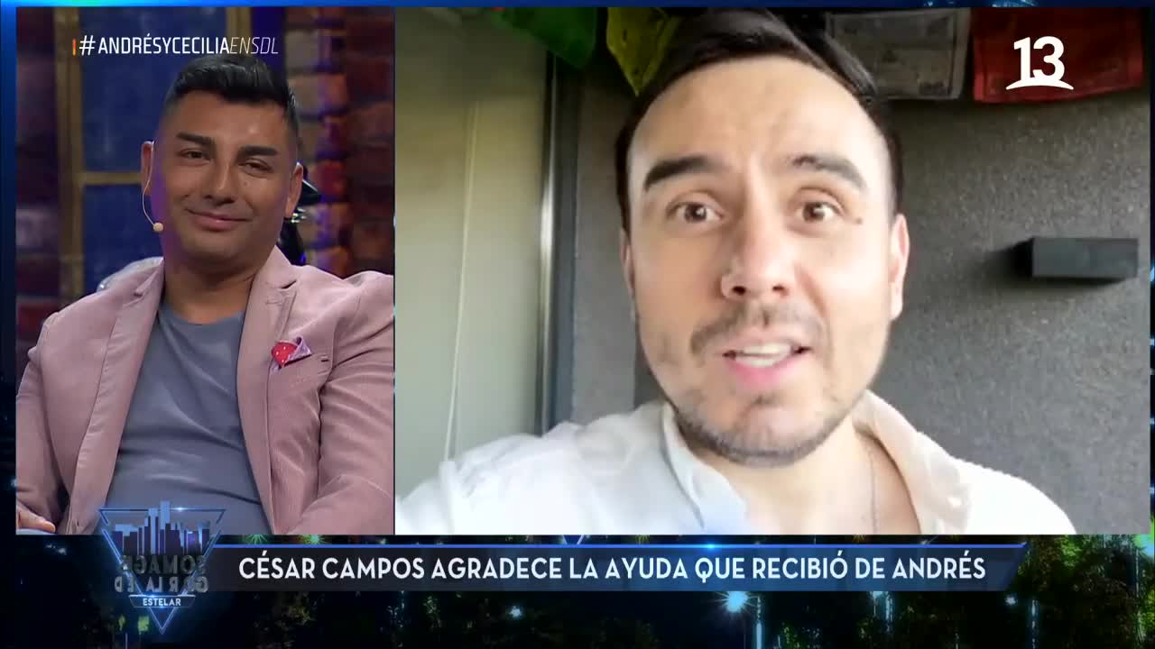 Andrés Caniulef confesó antiguo romance con César Campos