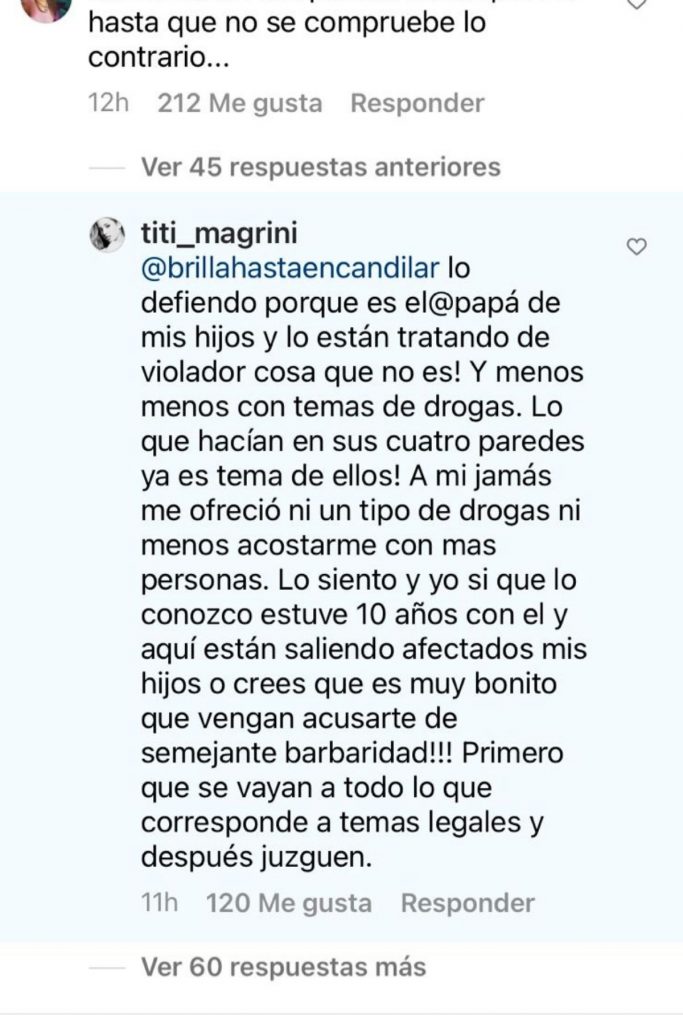 Ex esposa de Iván Cabrera lo defiende en redes sociales