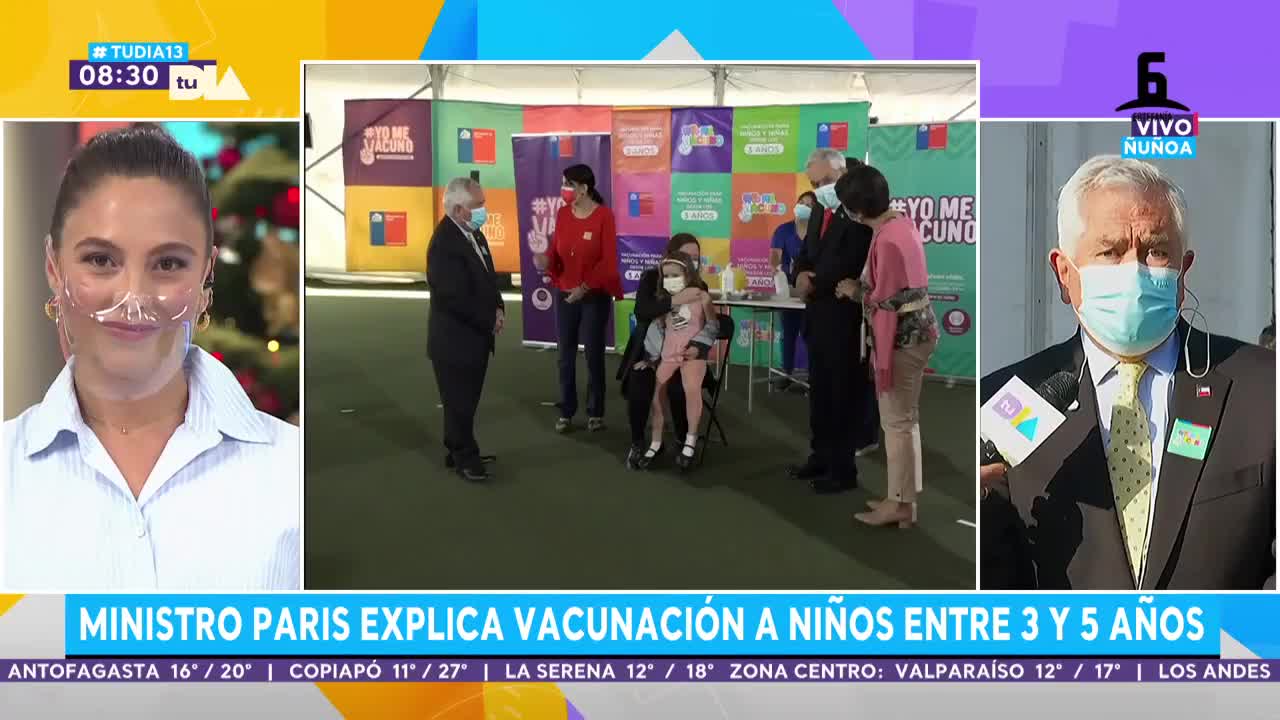 Comienza vacunación en niños entre 3 y 5 años