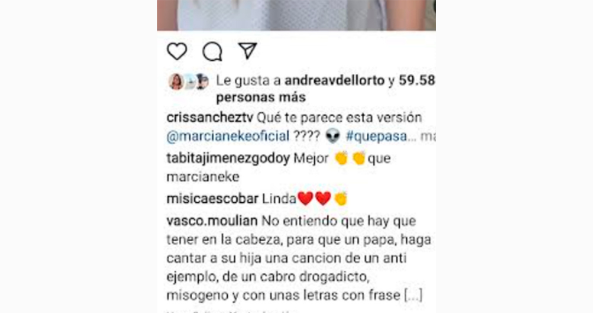 Vasco Moulian critica a Cristián Sánchez por video de su hija cantando Marcianeke