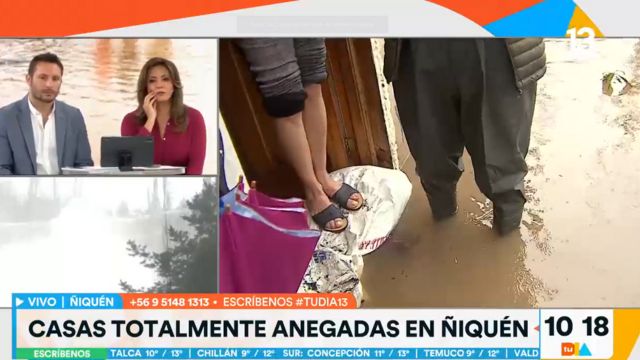 "Tengo todo inundado": Vecina de Ñiquén afectada por ingreso de agua a su hogar