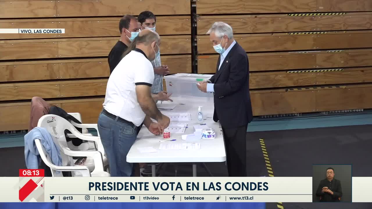 “Presidente, su cédula”: Sebastián Piñera vive chascarro tras votación