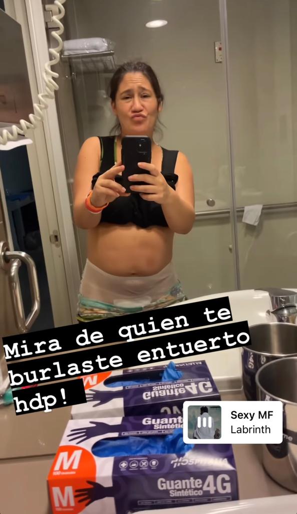 Belén Mora muestra su abdomen a días de haber sido madre
