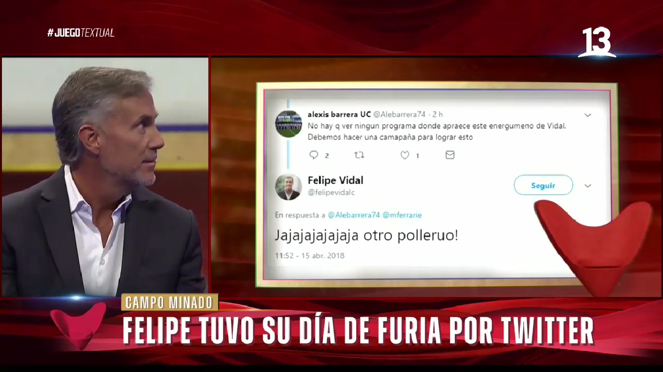 Felipe Vidal recordó día de furia en Twitter que casi le costó su trabajo
