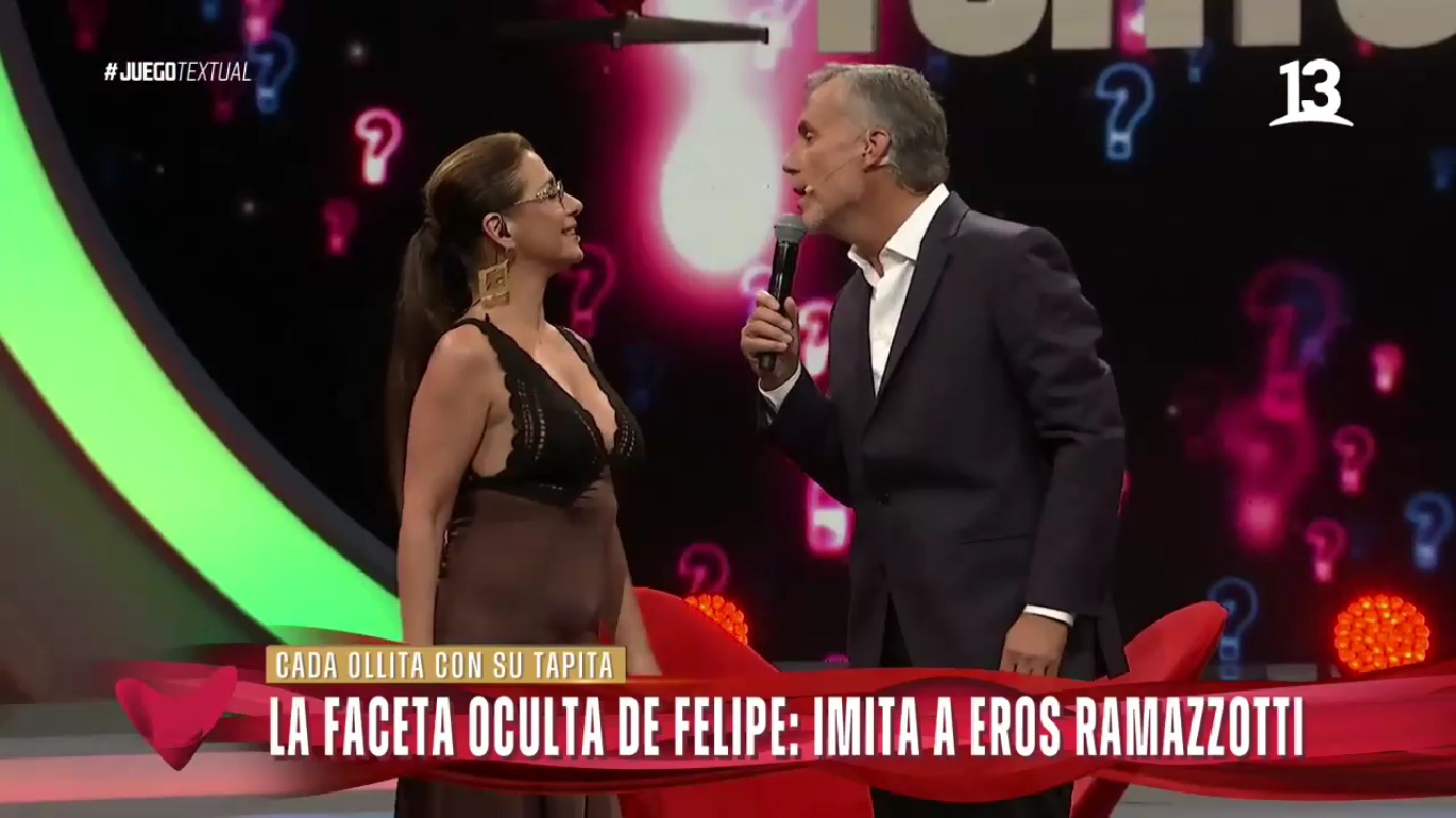 Felipe Vidal sorprendió cantando como Eros Ramazzotti