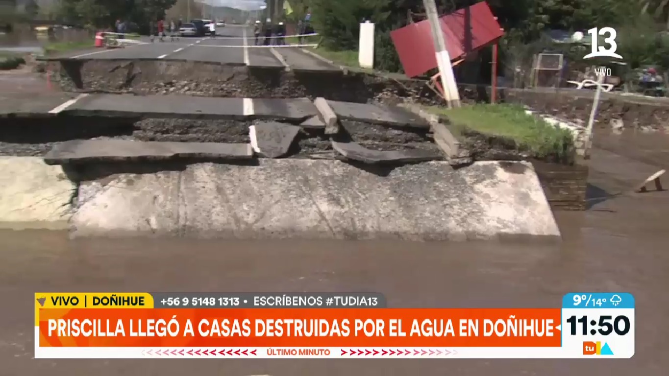 Impactantes imágenes de casas destruidas por el agua en Doñihue