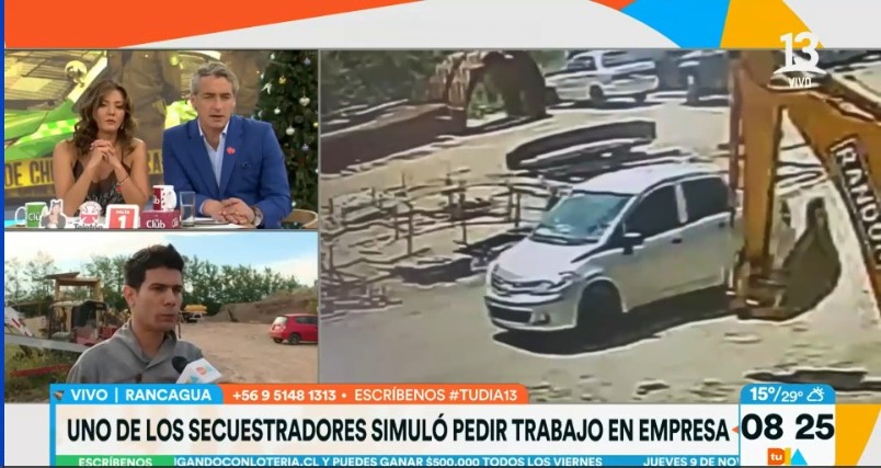 Testigo aseguró que uno de los presuntos secuestradores de empresario en Rancagua simuló pedir trabajo antes de raptarlo