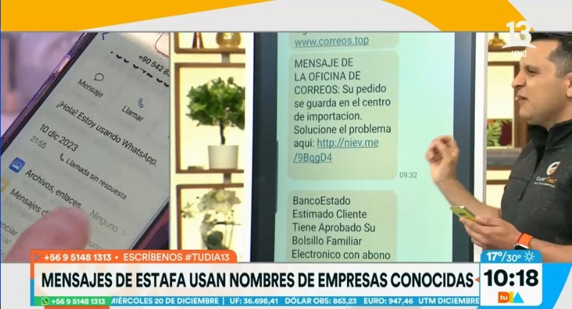 ¡Precaución! Estos son los mensajes que utilizan para estafar usando nombres de empresas conocidas