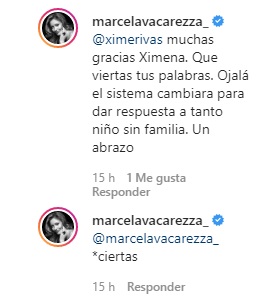 Ximena Rivas sorprende con comentario en foto de Marcela Vacarezza