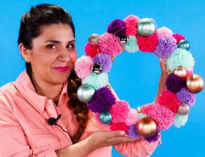 Haz tu propia Corona Navideña pero ¡con estilo!