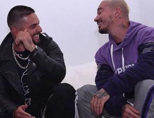 ¿Se viene una colaboración?: J Balvin y Maluma publican foto juntos e ilusionan a sus fans