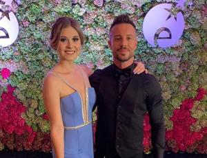 El look de Yadranka Tomic y Bruno Galassi en su estreno en la Gala de Viña