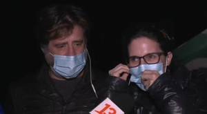 Luz Valdivieso y Marcial Tagle se movilizan por campamento de Lampa en "Aquí somos todos"