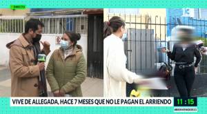 Joven madre denuncia que debe dormir en el piso por arrendatarios que no pagan