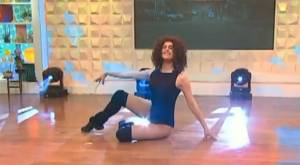 El recordado baile de Tonka Tomicic al estilo de "Flashdance"