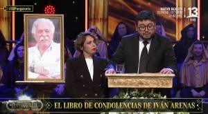 Luis Slimming leyó el libro de condolencias en el funeral de Iván Arenas