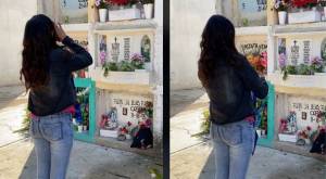 "Es para ti": Joven estudiante asistió al cementerio para contarle a su abuelito que se graduó 